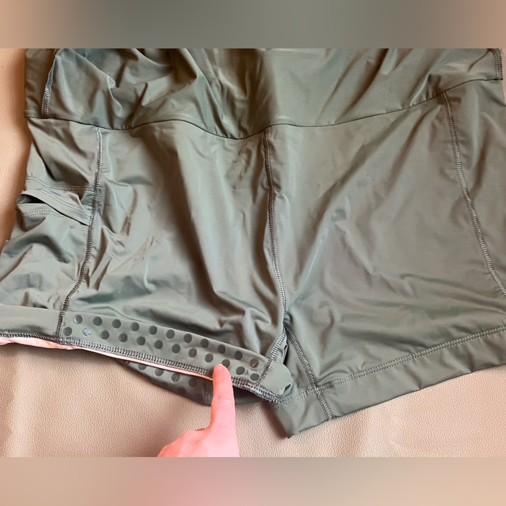 Duluth Trading Co Suit Up Tankini 2-PIECE Swim Set Green Ikat Print Size 18 - Picture 12 of 15